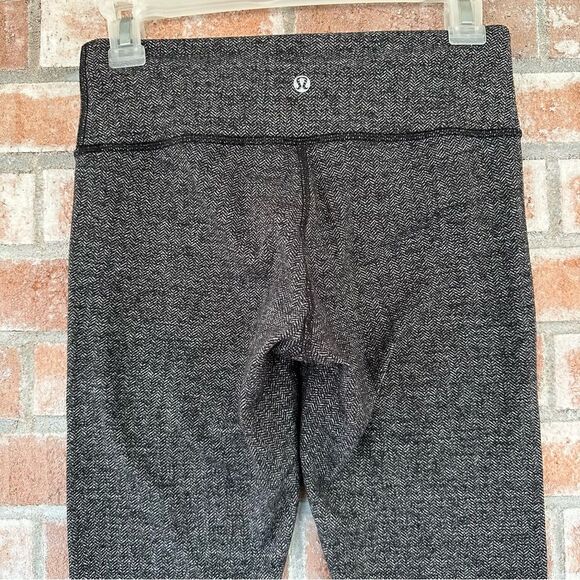 Lululemon Wunder Under Leggings Full Length Grey Heather Women’s 6 Luon - Picture 7 of 11